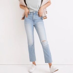 Madewell The Tall Perfect Vintage Jean Destroyed Edition / TALL 28 / CONEY WASH
